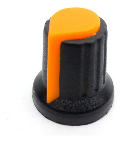 Perilla P/ Potenciometro Naranja 15x17x6mm Kit X10un Emakers 0