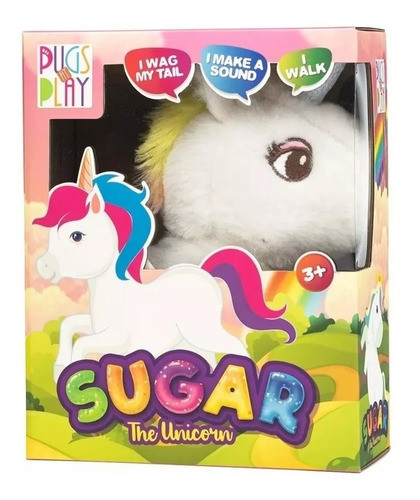 Peluche Interactivo Sugar Unicornio Camina Mueve Con Sonidos 0