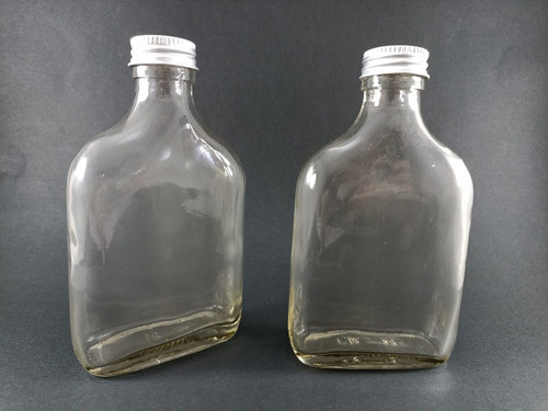 Petaca 200ml En Vidrio Con Tapa De Metal  (pack X 6) 1