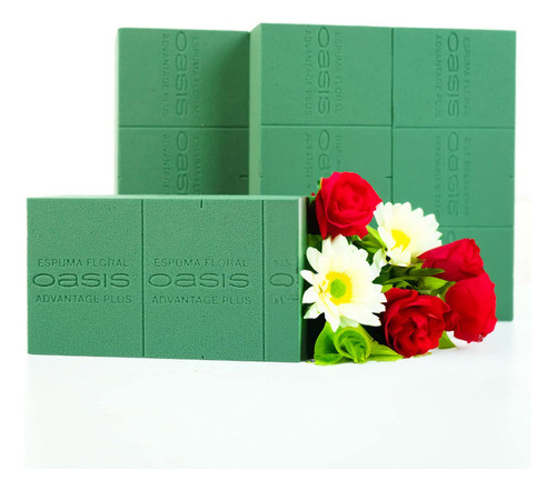 Esponja Floral Oasis Espuma Para Flores Follajes Macetas X4 0