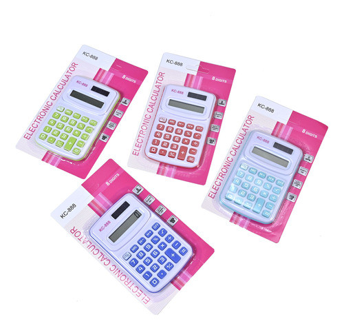 Calculadora Mini De Bolsillo Verde - Goldin Papelería X5 0