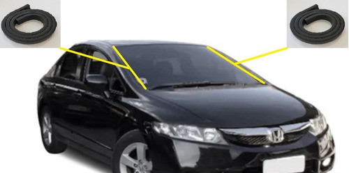 Lateral De Borracha Parabrisa New Civic 2007 1