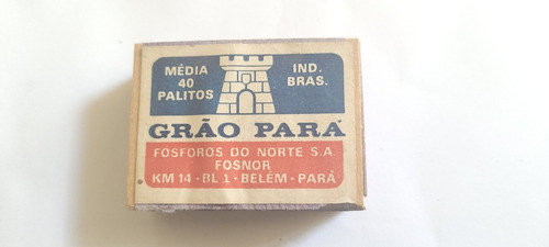 Caixa De Fósforos Antiga Colecionismo Grão Pará 0