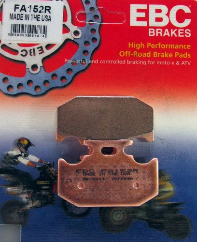 Pastilla De Freno Trasera Yamaha Xtz250 Fz25 Ebc Brakes 0