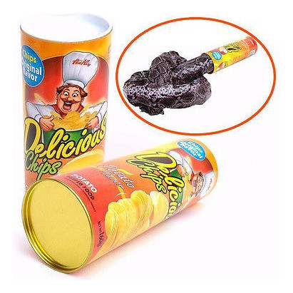Viruta De Patata Truco Hábil Puede Novedad Broma Broma Salto 1