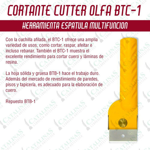 Espatula Cutter Olfa Modelo Btc - 1  43 Mm Microcentro 1