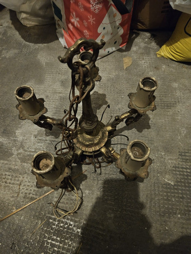 Antigua Araña De Bronce 1