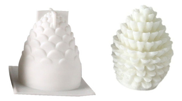Molde De Silicone Para Velas De Pinha, Pacote Com 2, Jarra 0