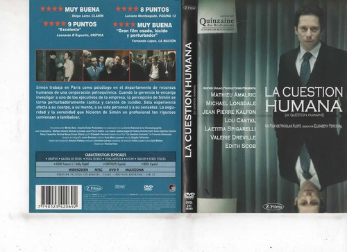 La Cuestión Humana - Dvd Original - Buen Estado 0