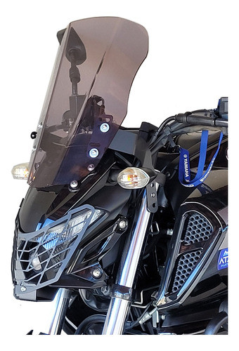 Bolha Fume Fz15 Fz25 Média 35cm Yamaha Fazer 250 Parabrisa 0