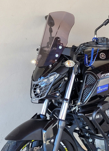 Bolha Fume Fz15 Fz25 Média 35cm Yamaha Fazer 250 Parabrisa 1
