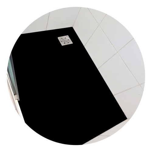 Vinil Piso Banheiro Box  Antiderrapante Preto 1,22 X 0,80 M 0