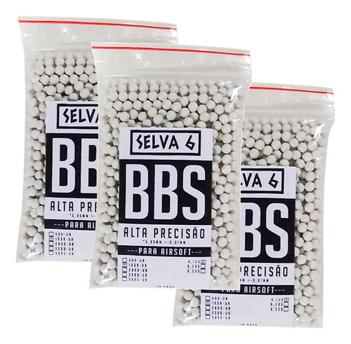 Bbs Esportiva 0.12g Airsoft 3000 Un H3 0