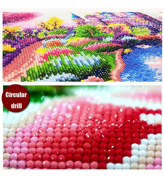 Diamantes Cuentas Redondos Para Pintura 5d Blanco 1