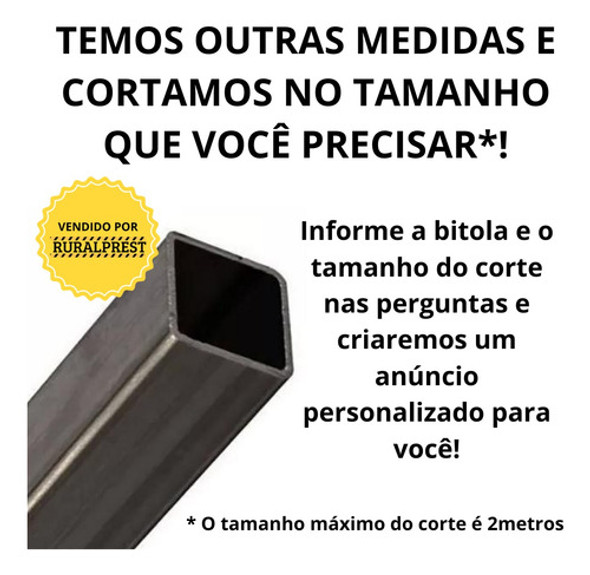 Metalon 25x25 Tubo Quadrado De Aço - 4 Pedaços De 60cm Cada 1