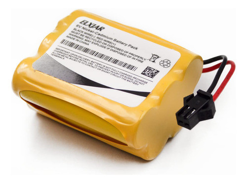 2 Baterias Aa Recargables 6v 1000mah Ni-cd De 5 Celdas 0