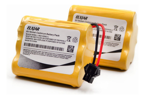 2 Baterias Aa Recargables 6v 1000mah Ni-cd De 5 Celdas 1