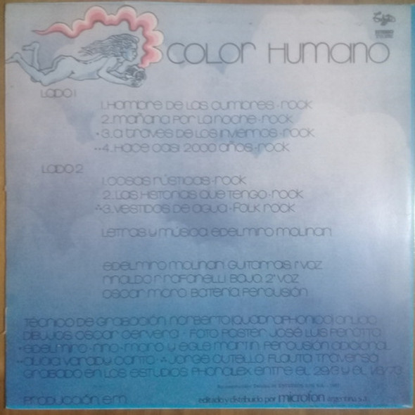 Color Humano - Color Humano 3 - Reedición 1985 - Lp 1