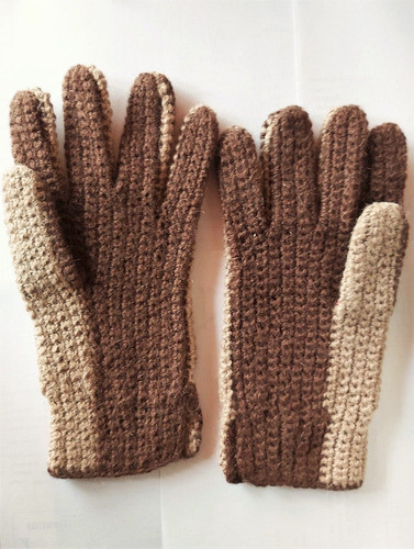 Guantes De Lana Unisex, Talle 7, Nacionales Usados Excelente 0