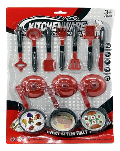 Set Utensilios Cocina + Ollas Con Tapa 001b 0