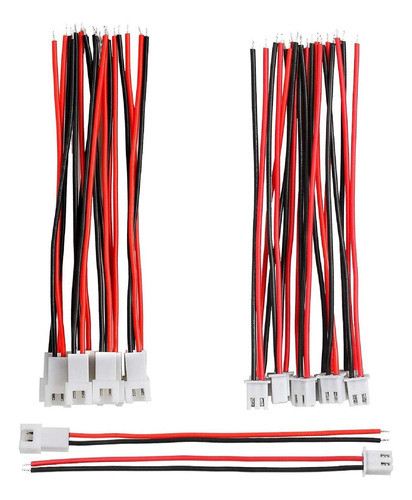 Conectores Jst 1.25 2pin 26awg 8cm 10pares 0
