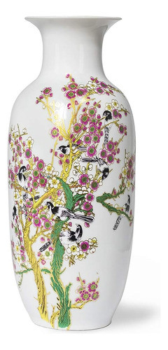 Jarrón De Flor De Rosa Dahlia Famille, Porcelana China Hecha 0