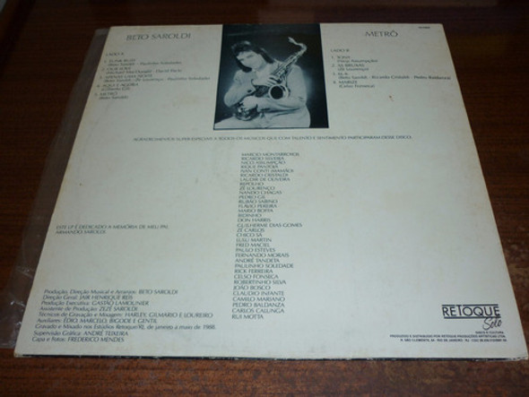 Beto Saroldi Metro Vinilo Brasilero Impecable 1