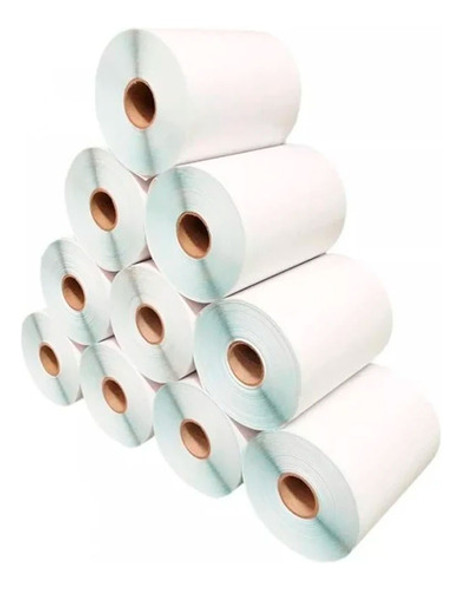10 Rolos Etiqueta Papel Couche 10x15 100x150 0