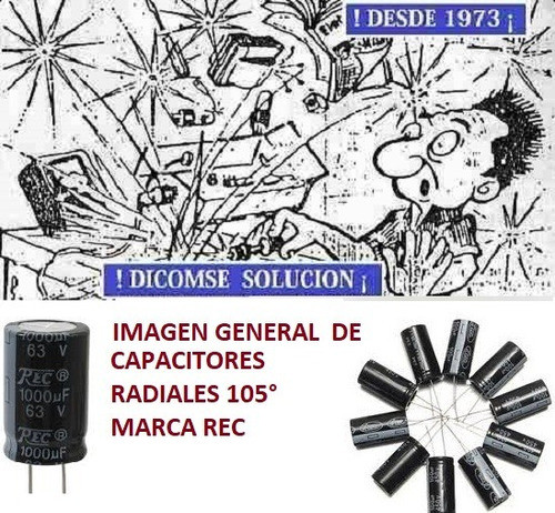 Electrolitico 105°   Rec 470uf 50v  (13x20mm) X 10 1