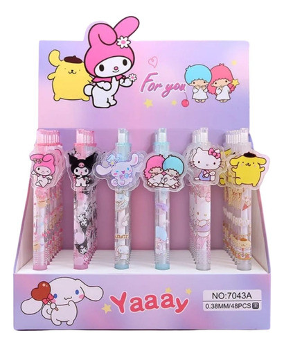Caneta Gel Sanrio Kawaii Little Twin Stars Personalizada 1