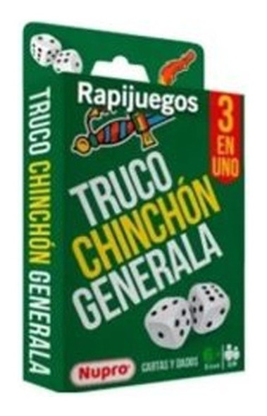 Rapijuegos 3 Juegos En 1 Truco Chinchón Y Generala Cartas 0