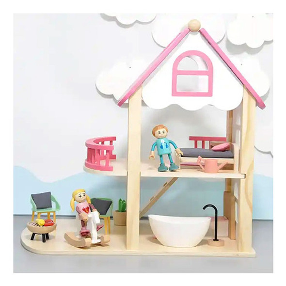 Casa De  Muñecas Madera Niños 1