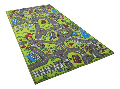Alfombra Grande Para Ninos Para Jugar Con Autos 152 X 81 Cm 0