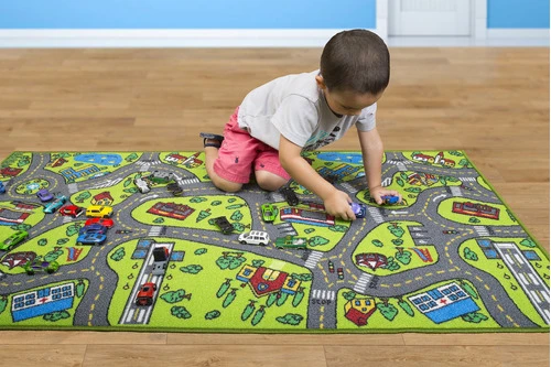 Alfombra Grande Para Ninos Para Jugar Con Autos 152 X 81 Cm 1