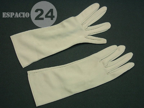 Guantes P/dama Usados Jersey Nylon Hilado Dupont T 7 1/2 Bei 0