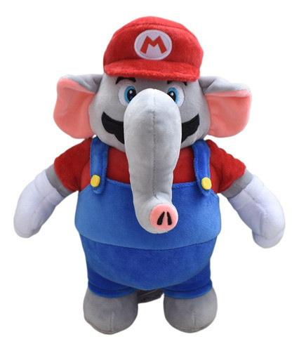 1 Peça De Pelúcia Super Mario Bros Wonder Mario Doll Elephan 0