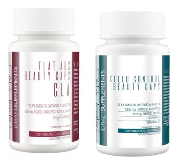 Kit X2 Caps Reductor Anticelulitis Idraet: F Abs + C Control 0