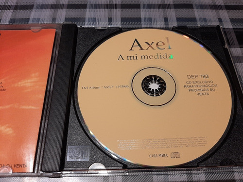 Axel - A Mi Medida - Cd Promo  Single C/ Entrevista - Origin 1
