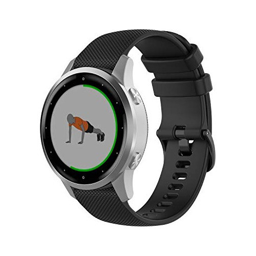 Malla Silicona Para Garmin Vivoactive 4s 3s 39mm/venu 2s Neg 1