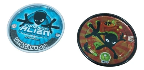 Lote 2 Tazos Metal Alien. Ganador Y Otro. Conexion 1