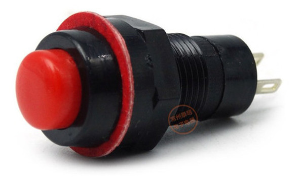 Boton Pulsador Switch Con Retencion Self-lock 10mm - Rojo 0