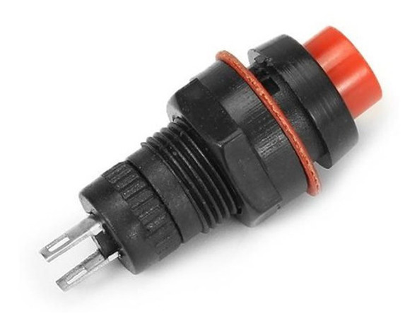 Boton Pulsador Switch Con Retencion Self-lock 10mm - Rojo 1