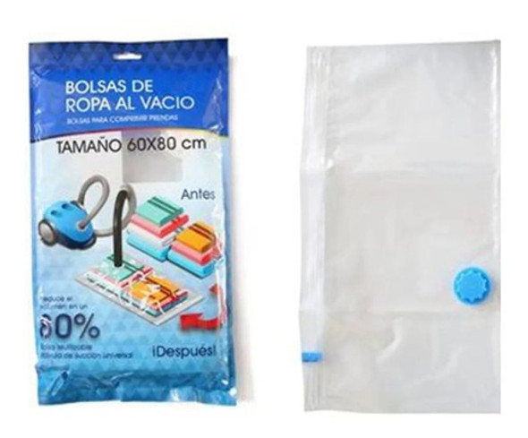 Set X 10 Unidades Bolsa Para Guardar Ropa Al Vacio 60x80 Cm 1