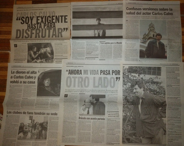 Lote 90 Recortes Carlos Calvo Clipping 0