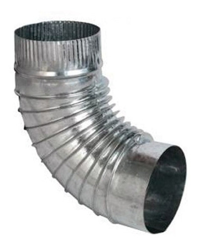 Curva Fija Corrugada 5 Pulgadas A 45°/90° Chapa Galvanizada 0