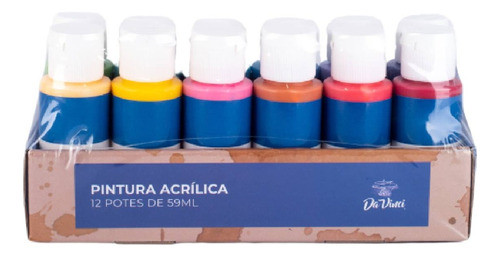 Set De Arte Pintura Acrílica 56ml.x 12 Colores 0