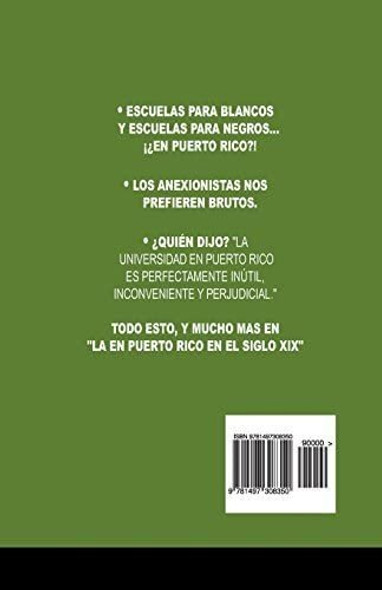 Libro: La Educacion Puerto Rico Siglo 19 (spanish E 1