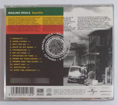 Cd Wailing Souls - Equality 1