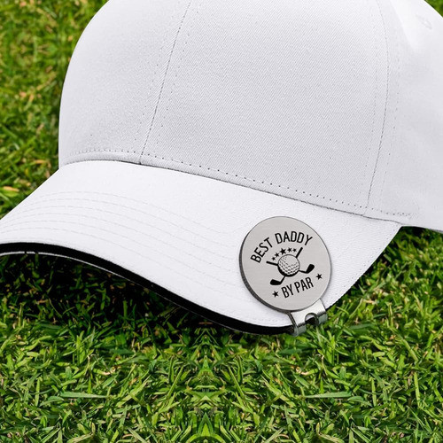 Kttgyre Funny Stainless Steel Golf Ball Marker - Mejor Daddy 1