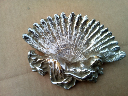 Antiguo Despojador De Bronce Figura Mujer Desnuda - 420 Grs. 0